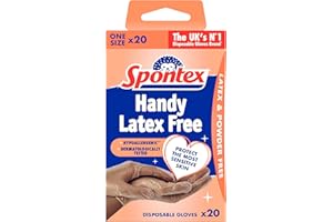 Spontex 20 Handy Latex Free Disposable Gloves