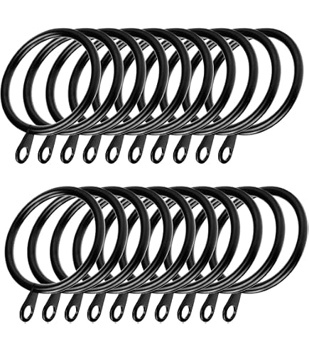 Rollina Ganci trasparenti da 10 mm (100 pezzi) | Ganci per tende da appendere ad anelli per tende, anelli per tende, nastri arricciati, ganci a S