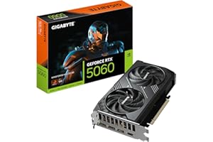 Gigabyte GeForce RTX 5060 WINDFORCE Max OC 8G Carte Graphique – 8 Go GDDR7, 128 Bits, PCI-E 5.0, 2512 MHz Fréquence du processeur, 3 x DisplayPort, 1 x HDMI, NVIDIA DLSS 4, GV-N5060WF2MAX OC-8GD
