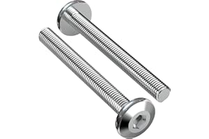 KGGZKG 40 sztuk śrub meblowych z łbem sześciokątnym M6 x 50 mm