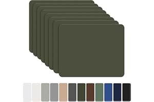 Patchs autocollants en nylon, OAZ 8 pièces 20x15cm Patch de réparation imperméable autocollant, patch en nylon autocollant Vert armée, pour tentes, doudoune, sac de couchage, sac à main