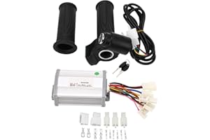 BANAPOY 36V 800W Regulator Prędkości Silnika Szczotki, Elektryczny Kontroler Szczotki Rowerowej z manetką Przepustnicy, Elektryczny Sterownik Silnika Skutera do Roweru Elektrycznego DIY