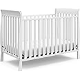 Storkcraft Maxwell Convertible Crib (White) – GREENGUARD Gold Certified, Converts to Toddler Bed and Daybed, Fits Standard Full-Size Crib Mattress, Classic Crib with Traditional Sleigh Design