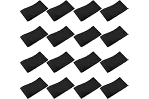 SLEEKEE Lot de 16 bracelets noirs élastiques noirs pour cérémonie commémorative, bracelets de sport avec boucle fermée, adaptés pour les commémorations, les funérailles et les usages sportifs