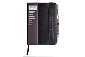 BROOK STREET NOTES Libro de contabilidad tamaño A6 de una sola columna, color negro A6