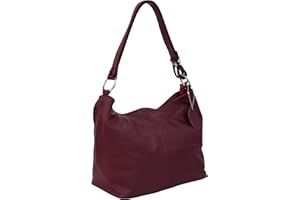 AMBRA Moda GL005 - Borsa con tracolla, borsa a mano in pelle, borsa a spalla, hobo bag da donna
