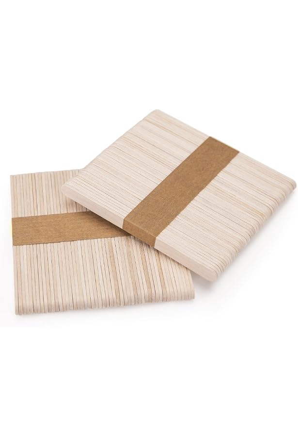 Birkenholz Spatel, 100 Stück, 1,8x15 Cm – Splitterfrei Für Wachs, Basteln & Medizinische Anwendungen