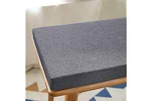 BANGDON Outdoor Garden Bench Cushion 100/120/150cm,non-slip Bench Cushions 2 3 Seater,Indoor Outdoor Bench Seat Cushion for Dining Home Swing (Dark Grey,100X30X3CM)