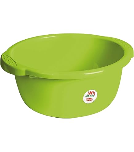 KADAX Bassine En Plastique Pour Le Lavage à La Main Des Vetements Et De La Vaisselle Dotee Dune Forme Ronde Et De Poignees Ergonomiques 19l Gris 85753351