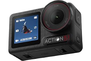 DJI Osmo Action 5 Pro Essential Combo, 4K-actionkamera för snabbstart | 1/1,3-tums sensor, video i 4K/120 b/s, motivspårning, stabilisering, dubbla OLED-pekskärmar, vattentät, för sport och vlogg
