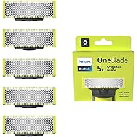 Philips OneBlade Original Klingen, passend für alle OneBlade und OneBlade Pro Modelle, original von Philips, 5er-Pack (Modell