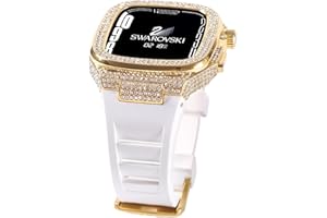 VeveXiao Rugged Case with Band Compatible with Apple Watch bands 45mm 44mm Metal Protective Cover Case with Silicone Strap Shockproof Bumper for iWatch Series 9 8 7 6 5 4 SE 2 Strap