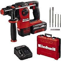 Einhell Akku-Bohrhammer HEROCCO Kit + 5 Power X-Change (Li-Ion, 18V, 2.2 Joule, 18 Nm, Brushless, pneumatisches…