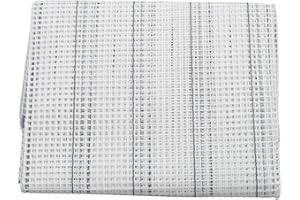 HERCHR Toile à Crochet De Loquet, Fabrication De Tapis, Loquet D'accrochage De Tissu en Maille, Kit De Toile De Maille D'accrochage De Tapis Vierge, Feuille De Maille à Faire Soi-même(100 * 150 cm)