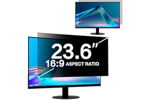 ZOEGAA Blickschutzfolie 23.6 zoll Monitor 16:9 Seitenverhältnis, Anti Blaulicht Sichtschutzfolie und Abnehmbarer Monitor Sichtschutz Privacy Screen für HP/Dell/Acer/Samsung/Lenovo/Toshiba