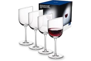 Villeroy & Boch Newmoon Ensemble de Verres à Vin Rouge, Cristallin, 4 Pièces