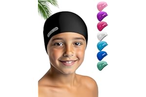 ‎KIDVERSE KIDVERSE Badekappe für Kinder - Jungen & Mädchen - Schwimmkappe 100% Reißfest & Wasserdicht - Badehaube mit UV Schutz - Silikon Bademütze - Schwimmmütze