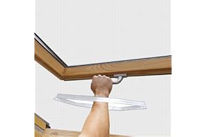 BKSAI 3X Magnetischer Reißverschluß für Fliegengitter Dachfenster Fenster-Zugang fürs Fenster Öffnen Magnetisch DIY Öffnung zum Durchgreifen fürs Insektenschutz Moskitonetz Mückennetz