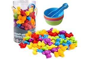 FYKERO Counting Toys Matching Games with Sorting Bowls - Sorting Toys for Toddlers Preschool Learning Activities for Math Color Sensory Montessori Skills Toys for 2 3 4 5 Years Old Boys Girls Kids (Koala)