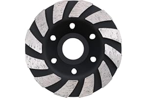 flintronic Premium Diamant-Schleiftopf, 100x22,2mm Diamantschleiftopf, Diamant Schleifteller Universal, Doppelreihig Diamantschleifteller für Beton, Naturstein, Stein, Mauerwerk, Winkelschleifer