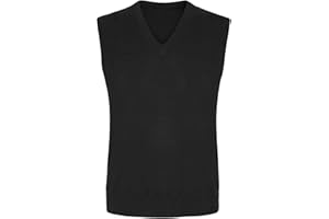FASHION FATEEK Boys Girls V-Neck Knit Vest Sweater Tank Top Jumper Warm Winter Uniform School Knitwear Pattern Sleeveless Sweater Waistcoat