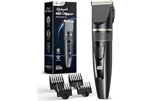 MEOLIGR Hair Clippers Men,Professional Hair Trimmer Shaver with LCD Display,Cordless Beard Trimmer Barber Clippers with Ceramic Titanium Blade & Long-Lasting Battery for Men's Haircuts