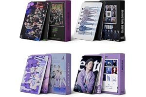 WKxinxuan Photocards, Photocards, 220PCS Lomo Card, Photocards, Bangtan Boys Photocards, Mini Postales, Tarjeta de Felicitación con Caja de Postales, para Fans