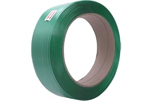U.S. Solid Rollo de fleje de poliéster (PET) de 16 mm x 0,8 mm x 1150 m, 460 kg de resistencia a la tracción, resistente a los rayos UV, al agua y al óxido