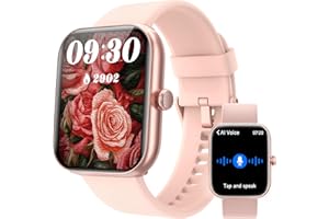 YOEVER Orologio Smartwatch Uomo, 1.91" Smartwatch con Chiamata Bluetooth e Alexa, 24H Sonno Cardiofrequenzimetro Spo2, 120 Modalità Sport, Impermeabile IP68 Sportivo Digitale per Android iOS (Rosa, 1.91)