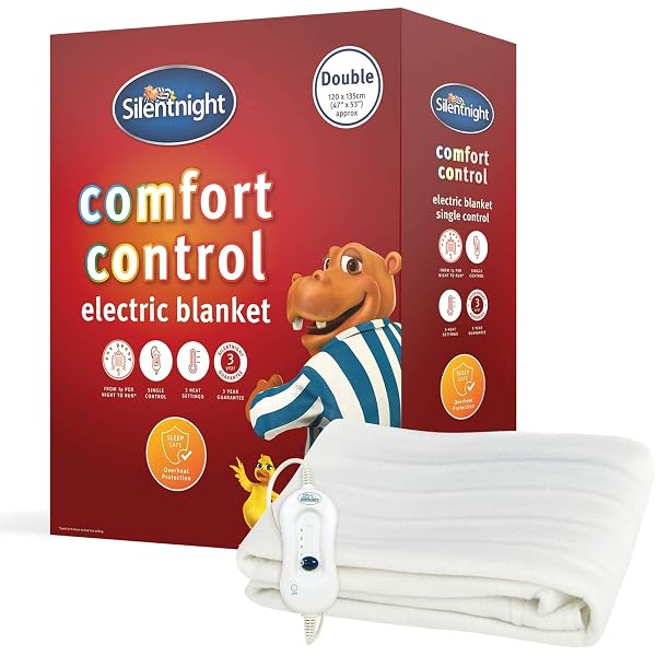 Silentnight Comfort Control Electric Blanket - Double (Renewed) :  Amazon.co.uk: Home u0026 Kitchen