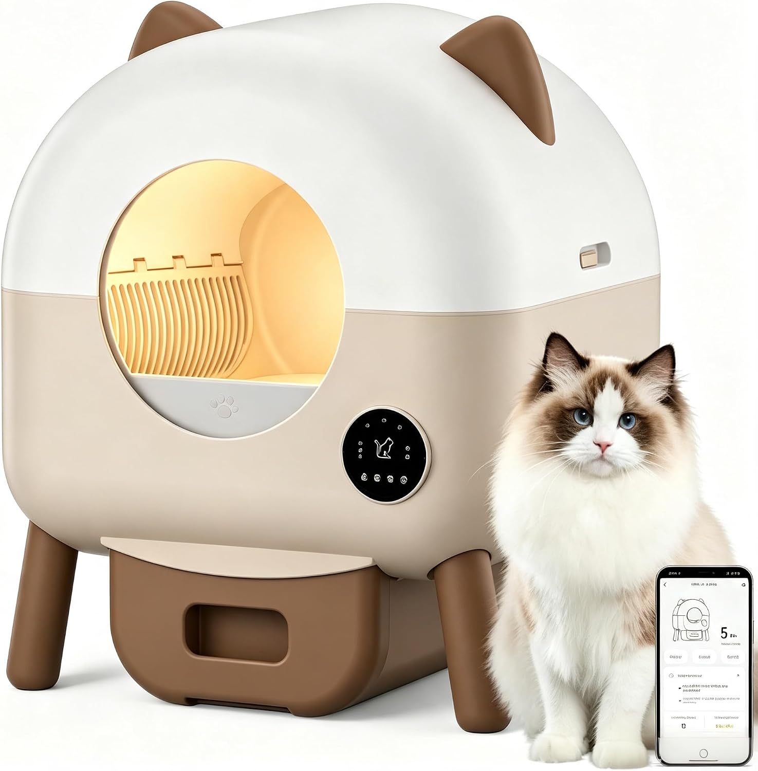 Prise en Main & Utilisation au Quotidien : Litiere Chat Autonettoyante 89 L Litiere Auto