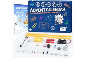SUDATONG Advent Calendar 2025 Kids, 24 Days Christmas Physics Science Experiments Countdown Calendar for Boys and Girls Who Love Science, Science Kits with 24 Cool Experiments, Xmas Gifts for Teens Adults