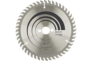 Bosch Accessories Lama per sega circolare Professional 1x Optiline Wood (legno, diametro 121,3 x 18,9 1,1 cm, 48 denti, accessori seghe circolari)
