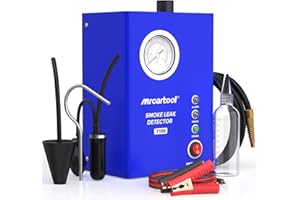 MR CARTOOL Machine à Fumée Automobile avec Pompe à Air et Indicateur de Pression, Détecteur de Fuite de Système de Carburant Automotive, EVAP Détecteur de fuites pour Véhicules Tous Systèmes