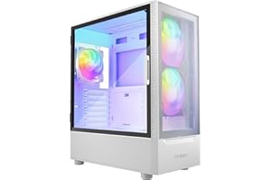 Antec NX410 MID TOWER CASE, BEZ zasilacza, 2 x 140 mm ARGB PRZEDNI WENTYLATOR PRZEDNIOWY, SZKŁO HARTOWANE, BIAŁY