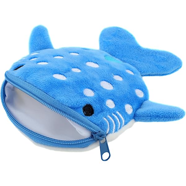2 Portamonete Peluche A Forma Di Squalo E Balena – Portafoglietti Kawaii Per Ragazze, Accessori Estetici Divertenti