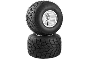 VEVOR Go Kart Tires and Rims, 2pcs Rear Tires Rims, Go Cart Wheels and Tires 11"x 7.5" Rear, HUB- Rim Fit Bolt Pattern 58 mm/2.28 inch with 3 Holes for Go Kart, Drift Trike, Buggy