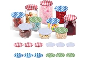 MorNon 100 Stück Ersatzdeckel Twist Off Deckel Schraubdeckel Deckel für Gläser Marmeladengläser Deckel im 4 Farben 82 mm