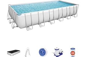 Bestway piscine hors sol rectangulaire Power Steel™ 732 x 366 x 132 cm