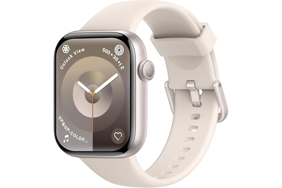 AcclaFit Smartwatch for Men and Women, 1.85 Inches Smartwatch with Call/Answer and Answer, 113 Sports Smart Watch with Pedometer/SpO2/Sleep/Heart Rate Monitor, Waterproof IP68 for iOS Android