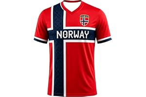 2026 W-M Norge fotbolls-t-shirt, 3D-flaggor, tryck, tröja, fantröja, andas, snabbtorkande, träningströja män, kvinnor, barn