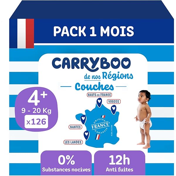 Couches Taille 4 Maxi : 9-20 Kg BABY : Le Paquet De 43 à