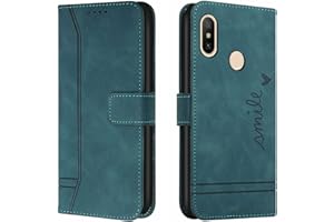 QIWEIQING Funda Compatible con Xiaomi Mi A2 Lite, Funda Libro Protectora con Carcasa de TPU, Soporte Plegable, Ranura para Tarjeta, Funda de Cuero PU para Xiaomi Mi A2 Lite Green HX