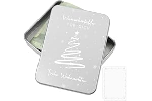 MEJOSER Wunscherfüller Geldgeschenke Weihnachten Verpackung Geschenkbox Dose Schachtel Glücksbringer Weihnachtsgeschenke Geld Box Klein Lustige Geschenke für Männer Frauen Kinder