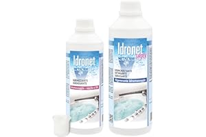 Metacril Kit Idronet 500ml + Idronet Shock 1Lt + doseur gradué, pour Le Nettoyage des systèmes de baignoires balnéo