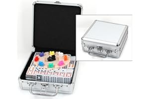 HOT GAMES Mexican Train Double Twelve Dominoes in Aluminium Case
