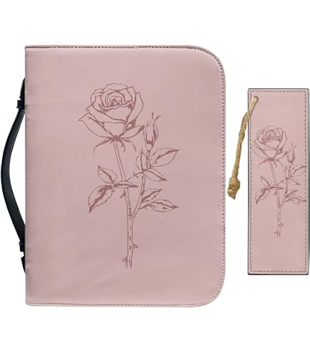 Étui Bible Cuir PU Vintage - Sac Transport Livre Saint Femme Avec Compartiments