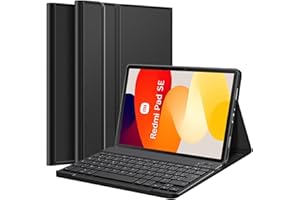 Nanhent Clavier Coque pour Xiaomi Redmi Pad SE (11 Pouces) 2023, AZERTY Français Amovible Bluetooth sans Fil Clavier Étui Housse pour Xiaomi Redmi Pad SE 11" (Redmi Pad SE)