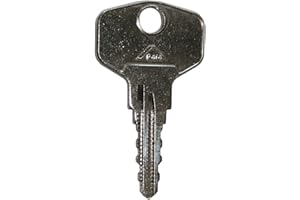 Roto TS4071 Original Key 1G1 Large 44 mm for Lockable Handles Rotoline, Silver, 44 mm