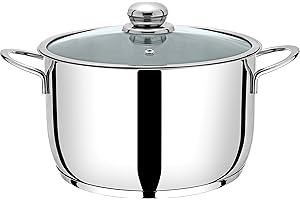 PINTINOX Prima Collection, Pentola in Acciaio Inox 18/10 Serie First, Fondo a 3 Strati, Adatto a Tutti i Tipi di Cottura Compresa l'Induzione, Diametro 28 cm